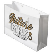 Future Mrs Large Gift Bag Groot Cadeauzakje (Voorkant Gekanteld)