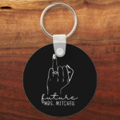 Future Mrs. Mitchell New Bridal To Be Fiance Bache Sleutelhanger (Voorkant)