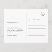 Future Mrs Modern Bridal Shower Photo Briefkaart (Achterkant)