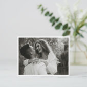 Future Mrs Modern Bridal Shower Photo Briefkaart (Staand voorkant)