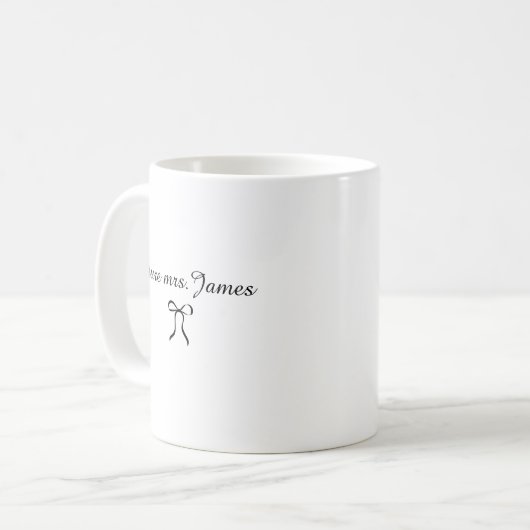 Future Mrs Mug Bride To Be Engagement Gift Idea Koffiemok (Voorkant links)