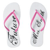 "Future Mrs." Personaliseerbaar Teenslippers (Voetbed)