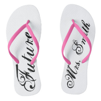 "Future Mrs." Personaliseerbaar Teenslippers