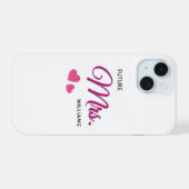Future Mrs Personalized Wedding Design  iPhone 15 Case (Achterkant horizontaal)
