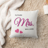 Future Mrs Personalized Wedding Design  Kussen (Deken)