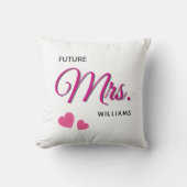 Future Mrs Personalized Wedding Design  Kussen (Voorkant)