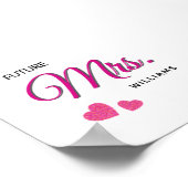 Future Mrs Personalized Wedding Design  Poster (Hoek)