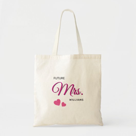 Future Mrs Personalized Wedding Design  Tote Bag (Voorkant)
