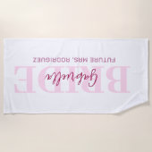 Future Mrs. pool towel, beach blanket Strandlaken (Voorkant)