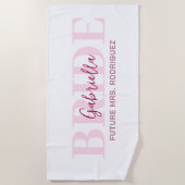 Future Mrs. pool towel, beach blanket Strandlaken (Voorkant)