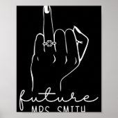 Future Mrs. Smith New Bridal To Be Fiance Bachelor Poster (Voorkant)