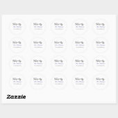 Future mrs surname bride to be purple gray name da ronde sticker (Vel)