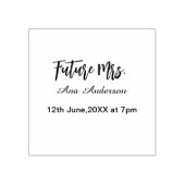 Future mrs surname bride to be purple gray name da rubberstempel (Afrduk)