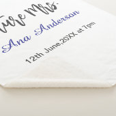 Future mrs surname bride to be purple gray name da sherpa deken (3/4)