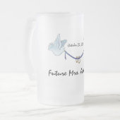 Future Mrs Wedding Doves Matglas Bierpul (Voorkant links)