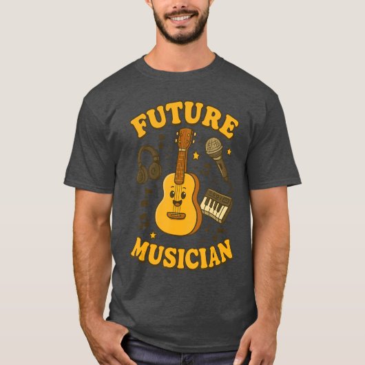 Future Musician Musical Inspiration Young Music Lo T-shirt (Voorkant)