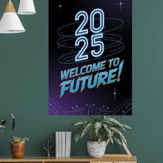 Future Neon Poster (Woonkamer 1)