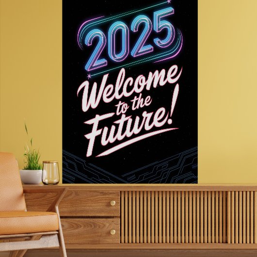 Future Neon Poster (Woonkamer 2)