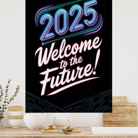Future Neon Poster (Keuken)