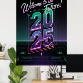 Future Neon Poster (Thuiskantoor)