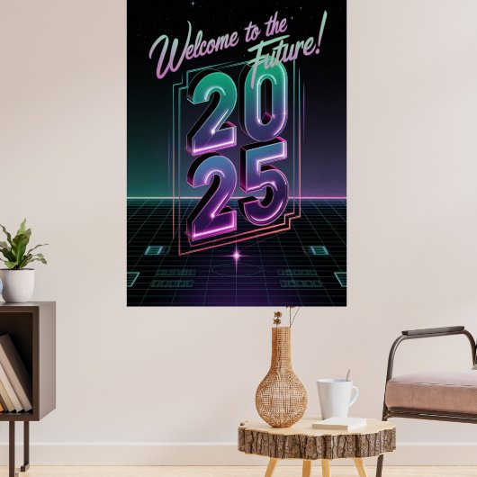 Future Neon Poster (Woonkamer 3)