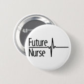 Future Nurse EKG Ronde Button 5,7 Cm (Voorkant /achterkant)