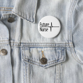 Future Nurse EKG Ronde Button 5,7 Cm