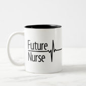 Future Nurse EKG Tweekleurige Koffiemok (Links)