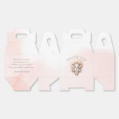 Future Papa Baby Shower Peach Elephant Bedankdoosjes (Ongevouwen)