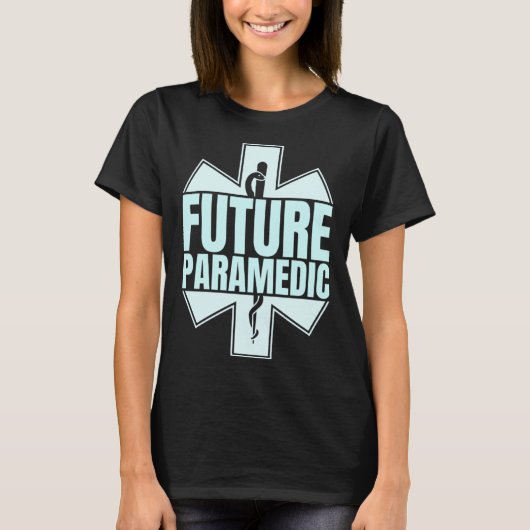 Future Paramedic First Aid EMT Medical Medicine EM T-shirt (Voorkant)