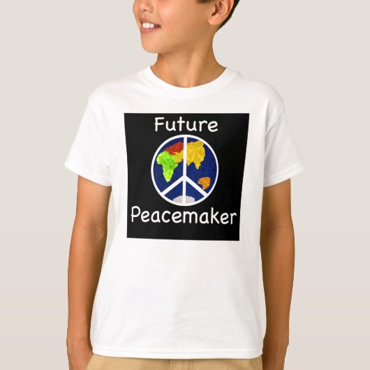 Future Peacemaker Children's Ringer T-Shirt (Voorkant)