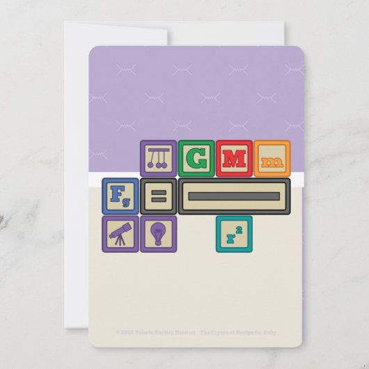 Future Physicist blokkeert uitnodiging voor Baby s (Achterkant)