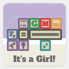 Future Physicist's Blocks Aankondiging Sticker