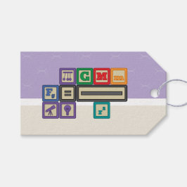 Future Physicist's Blocks Gift Label Cadeaulabel