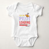 Future Pilot Loading Funny Personalized Unisex Romper (Voorkant)