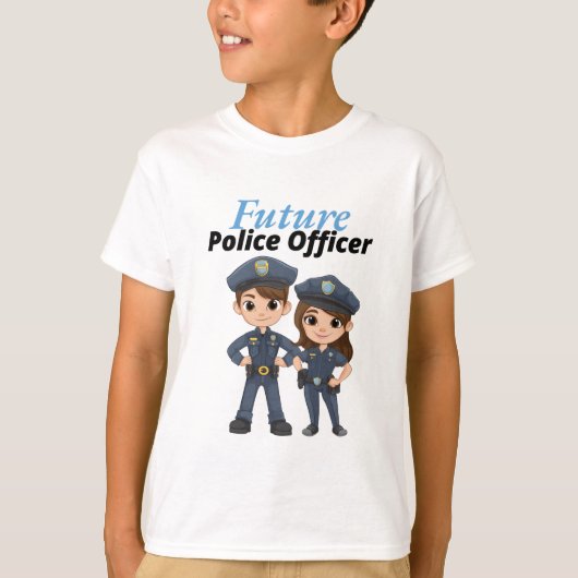 Future Police Officer T-shirt (Voorkant)