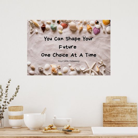 "Future" Positive Quotation "Wall art & Poster"  Poster (Keuken)
