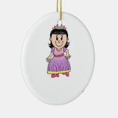 Future Princess - Paarse Keramisch Ornament (Rechts)