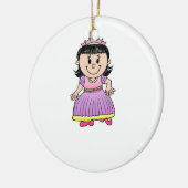 Future Princess - Paarse Keramisch Ornament (Links)