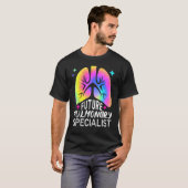 Future Pulmonary Specialist Nursing Tie Dye Lungs  T-shirt (Voorkant volledig)