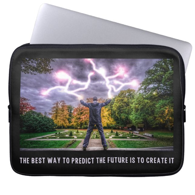 FUTURE Quote-laptophoezen Laptop Sleeve (Voorkant)