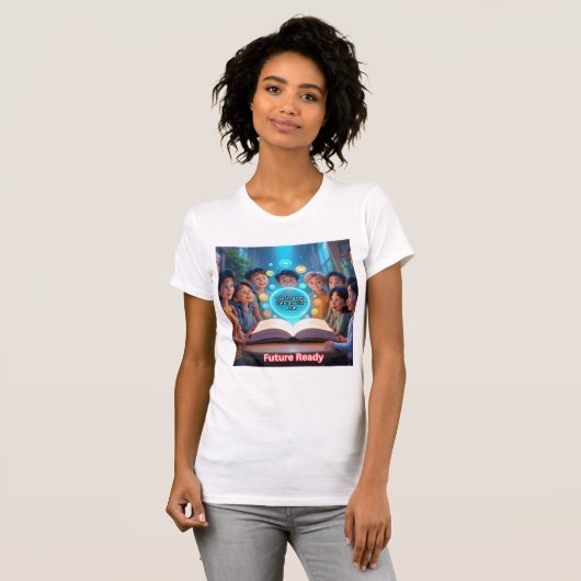 Future Ready Teach en vervolgens Link Sharing Hub T-shirt (Voorkant volledig)