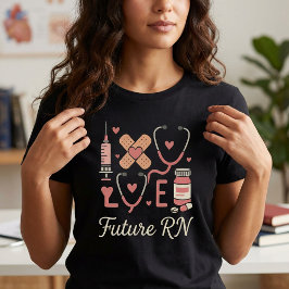 Future Registered Nurse Cute Nursing Student Gift T-shirt