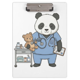 Future RN Panda: Adorable Medical Student  Klembord