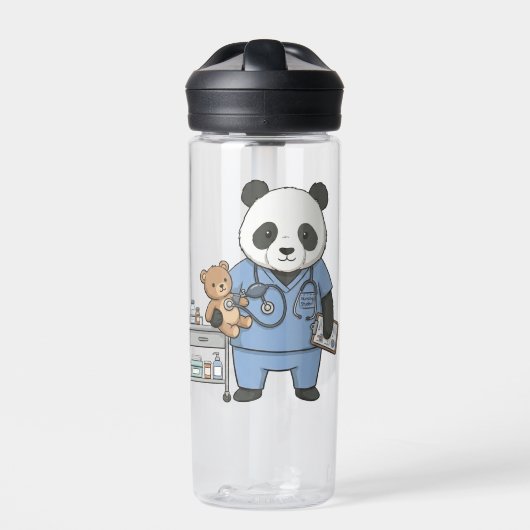 Future RN Panda: Adorable Medical Student  Waterfles (Voorkant)