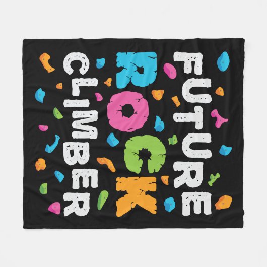 Future Rock Climate Fleece Deken (Voorkant (Horizontaal))