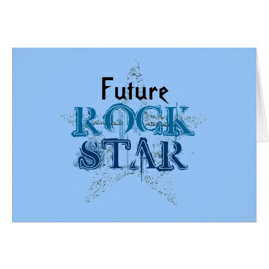Future Rock Star Baby Boy Kaarten (Voorkant Horizontaal)