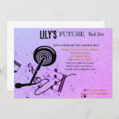 Future Rock Star Baby shower Uitnodiging (Voorkant / Achterkant)