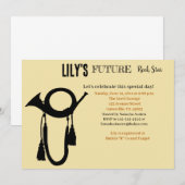 Future Rock Star Baby shower Uitnodiging (Voorkant / Achterkant)