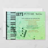 Future Rock Star Baby shower Uitnodiging (Voorkant)